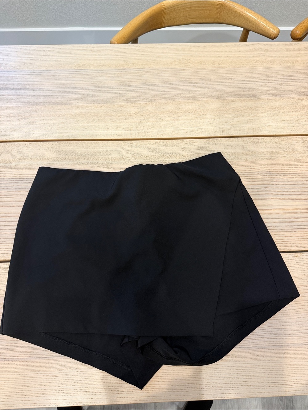 torrid Black Asymmetric Wrap Skort